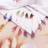 Minar Wonderful Multicolor Resin Butterfly Long Tassel Earring for Women Shinning Flake Simulation Wings Drop Dangle Earrings - Image 1