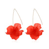 1Pair Designs Multicolored Resin Flower Long Earrings Bohemia Handmade Petal Dangle Earrings For Women Gift - Image 8