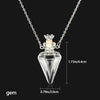 Openable Glaze Vial Pendant Necklace Water Drop Heart Steel Chain Keepsake Jewelry Gift Perfume Mini Bottles Jewellery Necklace - Image 11