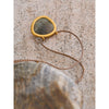 Spectrolite Agate Stone Oval Pendant Necklace for Women Golden Stainless Steel Jewelry Gift - Image 4