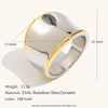 La. Muses Mixed Color Twisted Line Stainless Steel Women's Ring Pvd Gold-plated Jewelry Gift - Image 9