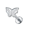 1Pc Titanium Cz Crystal Ear Cartilage Tragus Helix Daith Piercing Internal Thread Lip Stud Labret Piercing Body Jewelry 16G - Image 19