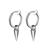 2pcs Stainless Steel Non Pierced Clip On Earrings for Men Women Magnetic Stud Earrings Punk Dangle Huggie Hoop Earrings Set - Image 11