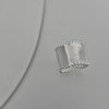 Silver Rings For Women Simple Minimalist Retro Wide Lace Open Finger Ring Band Female Gift - Image 6