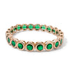 8mm Round Enamel Zirconia Bracelets For Women Colorful Boho Elastic Bangle - Image 9