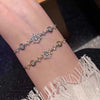 Zircon Snowflake Bracelets For Women Girls Crystal Flower Adjustable Chain Bracelet Wedding Jewelry Gifts - Image 2