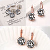 Bella Drop Earring for Women Christmas Birthday Austrian Crystals Round Cut Dangle Silver Gold Color Pierced Jewelry - Image 3
