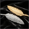 Simple Long Feather Brooch Pin Men Badge Leaf Shape Brooches for Women Accessories Party Suit Decoration Ornaments Gifts - Image 2