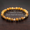 1 PC Citrine Stone Bracelet Unisex Handmade Jewelry 6mm - Image 5