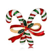 Christmas Brooch Apple Snowflake Bow Cane Candy Ice Cream Gift Pine Cone Pin Men and Women Accessories - Image 14