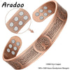 Aradoo Tree of Life Copper Bracelet for Men Women Magnetic Cuff Bangle Jewelry Gift - Image 8