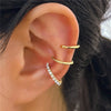 Unique Sparkling Clip Earrings for Women Silver Color Cartilage Female Jewelry Gift Ear Cuff Girl - Image 6