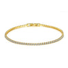Silver 15/16/17/18/19/20/21 CM Tennis Bracelet Pave 3 MM Round Black Jet Zircon Elegant Jewelry For Women - Image 12