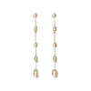 French Baroque Freshwater Pearl Dangle Earrings for Women Gold Plated Copper Long Chain Tassel Earring Bridal Jewelry - Image 6