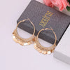golden sequins metal tassel hoop earrings temperament earrings for women jewelry gift - Image 17