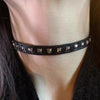 Black PU Leather Square Rivets Necklace Gothic Punk Chokers Collar Choker Necklace Goth Sexy Women Girl Cosplay Party Jewelry - Image 4