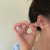 1 Piece Simple Flower Clip Earrings for Women Creative Non-Piercing Ear Cuff Jewelry Accessories Gift - Image 6