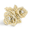 Noble Lady Party Ring Rose Finger Jewelry for Women Shiny Zirconia Flower Accessories for Anniversary - Image 4