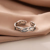 Retro Lucky Creative Silver Jewelry Twist Auspicious Fish Personality Opening Rings - Image 2