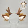 Cute Plush Antler Headband Cosplay Deer Ear Head Hoop Lolita Hair Bands Holiday Party Christmas Women Hair Accessories - Image 12