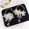Flower Bohemia Hanging Earrings Women Long Tassel Rhinestone Flowers Earring Female Wedding Party Jewelry Gift - Image 7