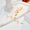 316L Stainless Steel Pearl Tassel Drop Earrings For Women Girls Long Pendant Ear Jewelry Birthday Gifts - Image 3