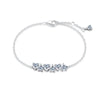 Eourpean Silver Red&Pink&Bule Round Stone Bracelet Women Jewelry For Birthday Anniversary'Gift - Image 8