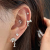 1 Pcs Sliver Dog Bone Claw 316L Stainless Steel Ear Bone Nail Korean Style Cartilage Earrings For Women Jewelry - Image 6