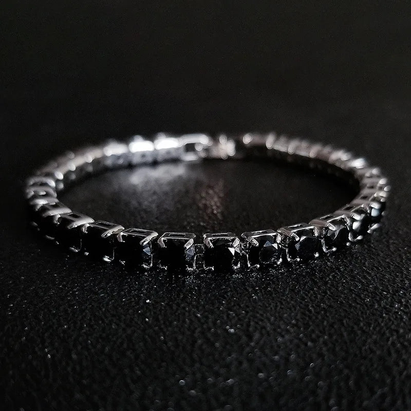 4mm Cubic Zirconia Tennis Bracelet Iced Out Chain Bracelets For Women Men Gold Color Silver Color Men Bracelet Chain Jewelry - Image 1