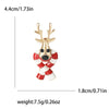 Christmas Enamel Sleigh Car Brooches for Women Unisex Rhinestone Deer Pins Banquet Party Backpack Gifts Jewelry Accessories - Image 10