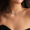 Simple Irregular Bone Chain Necklace for Women Goth Metal Choker Aesthetic Jewelry Accessories Steampunk Men - Image 2