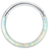 Clicker Hoop Body Jewelry with Slim Curved Profile in Gold-Tone or Silver-Tone - Image 15
