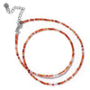 Stone Beads Necklace 2mm Round Faceted Beaded Necklace Crystals Amethysts Necklaces for Women Collarbone Chain - Image 30