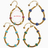 Colorful Stone Beads Chain Bohemia Stainless Steel Gold Color Metal Bracelets Jewelry Gift for Women - Image 6