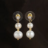 Baroque Freshwater Pearl Earrings. Simple, Elegant And Versatile Long Three-bead Earrings - Image 10