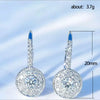 Silver Hoop Dangle Earrings for Women with Dazzling Cubic Zirconia Earrings Gift Statement Jewelry - Image 4