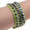 Purple Goth Bracelets For Women Punk Boho Emo Spike Rivets PU Leather Charm Bracelet Cuff Bangles Festival Jewelry Party Gifts - Image 5