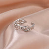 Stainless Steel Braid Twist Open Ring Women Gold Color Wedding Band Rings Kpop Party Jewelry Gift for Friends Lover - Image 6