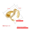 Golden Plated Brass Bracelet With Zirconia Earrings And Ring Collection Style Ladies Jewellery - Image 5