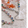 NiNice 316L Stainless Steel Necklace Colorful Cubic Zirconia Bracelet Set Shiny Stylish Design Jewelry Whole - Image 4