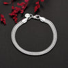 Silver Cute Buckle Side Chain Bracelet for Women Men Charm Party Gift Wedding Jewelry - Image 15