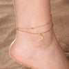 Stainless Steel Anklets for Women Sun Flower Leaves Moon Star Foot Bracelet Jewelry Summer Beach Accessories - Image 17