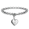 silver noble Heart 26 Letteres chain Bracelets for women party wedding Jewelry gifts - Image 14