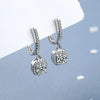 Hoop Earring for Women Lab Created Diamond Silver Dainty Dangle Jewelry Gifts - Image 5