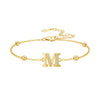 Silver Zircon Gold 26 Letter Bracelets For Woman Simple Jewelry Wedding Party GiftS Jewelry A - Image 26
