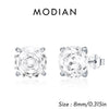 Silver Polygon Multi-Color Rose Cut Cubic Zirconia Stud Earrings For Women Party Jewelry - Image 7