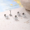 Cubic Zirconia Labret Stud 16G Internally Threaded for Lip Tragus and Helix - Image 41