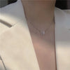Simple Double Layer Star Moon Charm Multilayered Necklace Delicate Clavicle Chain Zircon For Women Jewelry - Image 6