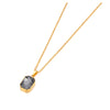Sparkling Stainless Steel Geometric Square Cubic Zirconia Crystal Pendant Necklace Jewelry For Women - Image 9