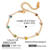 Sweet Colorful Zircon Necklace Earring Bracelet Set For Women Gold Pvd Plated Stainless Steel Jewelry - Image 8